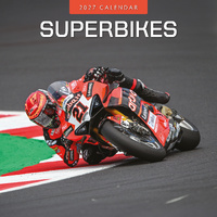 2027 16-Month Calendar Superbikes Square Wall, Red Robin RR271379