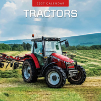 2027 16-Month Calendar Tractors Square Wall, Red Robin RR271381