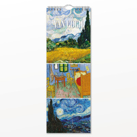 2027 16-Month Calendar Van Gogh Slim Wall, Red Robin RR272046