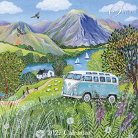 2027 16-Month Calendar Skylark Campervan Square Wall, Red Robin RR271388