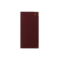 2022 Diary Classic Slim Month to View Landscape Burgundy by Letts 22-C12SBY