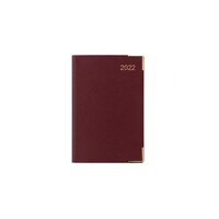 2022 Diary Classic Compact Pocket Week to View Burgundy by Letts 22-T3JPBG