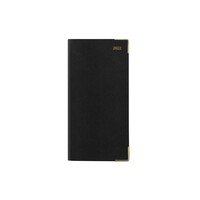2022 Diary Classic Slim Week to View w/ Planners Black by Letts 22-T3SUBK