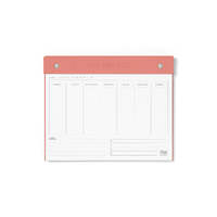 Undated Planner Conscious Weekly Notepad Clay by Letts of London