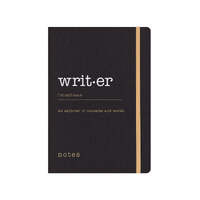 Notebook Eco Writers A5 Dotted Black by Letts