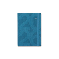 2026 Diary Letts of London Block A6 Week to View Turquoise 081666