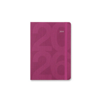 2026 Diary Letts of London Block A6 Week to View Pink 081667
