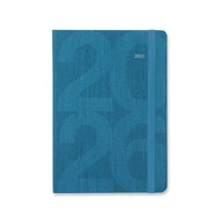 2026 Diary Letts of London Block A5 Week to View Turquoise 081671