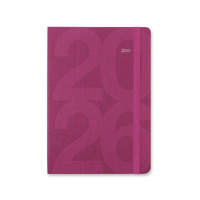 2026 Diary Letts of London Block A5 Week to View Pink 081672