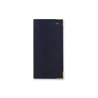 2026 Diary Letts of London Classic Slim Month to View Landscape Dark Blue C12SBE