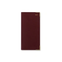 2026 Diary Letts of London Classic Slim Month to View Landscape Burgundy C12SBY