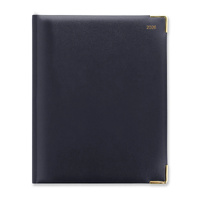 2026 Diary Letts of London Classic Quarto Week to View Vertical w/ Appointments Dark Blue C32YBE