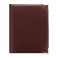 2026 Diary Letts of London Classic Quarto Week to View Vertical w/ Appointments Burgundy C32YBY