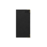 2026 Diary Letts of London Connoisseur Slim Month to View Black TC1SBK