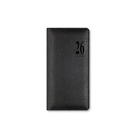 2026 Diary Letts of London Milano Slim Week to View Black 080557