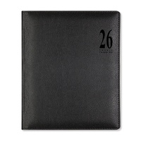 2026 Diary Letts of London Milano Quarto Week to View Vertical w/ Appointments Black 080561