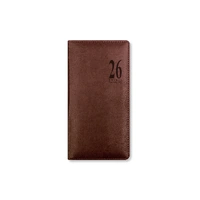 2026 Diary Letts of London Milano Slim Week to View Chocolate 081173