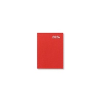 2026 Diary Letts of London Principal Mini Pocket Week to View Red TP3EPRD
