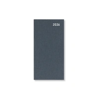 2026 Diary Letts of London Principal Slim Week to View Grey TP3SUGY