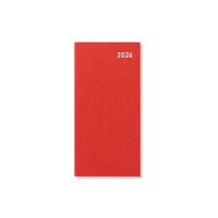 2026 Diary Letts of London Principal Slim Week to Page Red TP7SRD