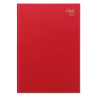 2026 Diary Letts of London Standard A4 Day to Page Red T11ZRD