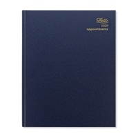 2026 Diary Letts of London Standard Quarto Week to View Vertical w/ Appointments Blue T31YBL