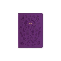 2026 Diary Letts of London Woodland A6 Week to View Purple 082169