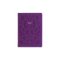2026 Diary Letts of London Woodland A6 Week to View Purple 082169