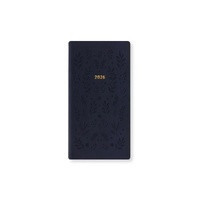 2026 Diary Letts of London Woodland Slim Week to View Navy 082546