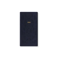 2026 Diary Letts of London Woodland Slim Week to View Navy 082546