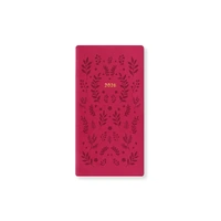 2026 Diary Letts of London Woodland Slim Week to View Pink 082547