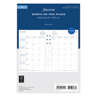 2026 Refill Filofax Classic A5 Month to View 26-68510