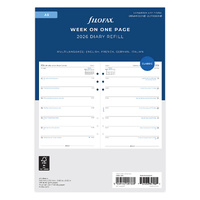 2026 Refill Filofax Classic A5 Week to Page Multilanguage 26-68517