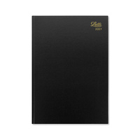 2027 Diary Letts of London Standard A4 Day to Page Black, 27-T11ZBK