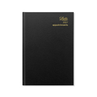 2027 Diary Letts of London Standard A5 Day to Page w/ Appointments Black T11XBK