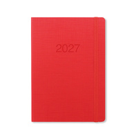 2027 Diary Letts of London Memo A5 Week to View Red, 27-080267