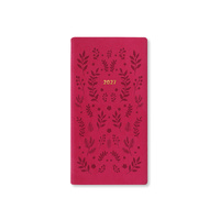 2027 Diary Letts of London Woodland Slim Week to View Pink, 27-082547