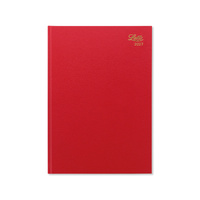 2027 Diary Letts of London Standard A4 Day to Page Red, 27-T11ZRD