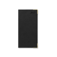 2027 Diary Letts of London Connoisseur Slim Week to View w/ Appointments Black, 27- TC3SUBK
