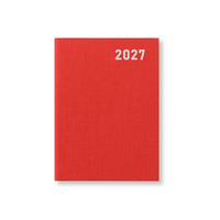 2027 Diary Letts of London Principal Mini Pocket Week to View Red, 27-TP3EPRD