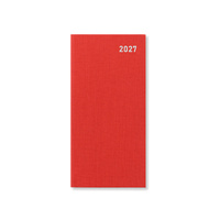 2027 Diary Letts of London Principal Slim Week to View Red, 27-TP3SURD