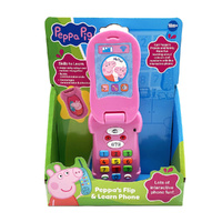Peppa Pig Interactive Toy 18cm Peppa's Flip & Learn Phone, PP06