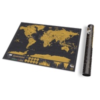 Luckies Scratch Map Deluxe Travel Edition, FBLUKSDT