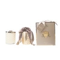 Cote Noire Herringbone Candle with Scarf 600g - Blonde Vanilla HCG03