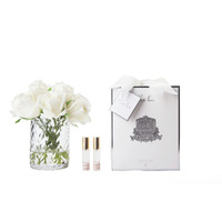 Cote Noire Herringbone Perfumed Flowers - Ivory White Rose Buds HCF21
