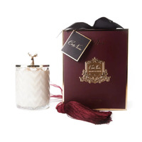 Cote Noire Herringbone Candle Coconut Biscuit Red HCG61