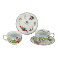 Alice in Wonderland Tea Party Set of 2 Cups and Saucers by Paul Cardew AWL310