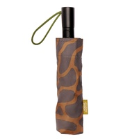 Original Duckhead Umbrella Compact 31cm Daily Auto Open & Close Straight Handle Coffee Ripples, SP047