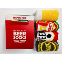 Boxt Socks Novelty Socks - Beer Socks, Men One Size (4 Pairs), BOXTS003