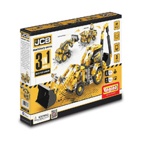 Engino Creative Builder Model Kit Machinery Series Backhoe Loader 3-in-1, ENCB-M30